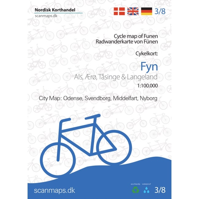 Fietskaart 3/8 Fyn - Funen (De…