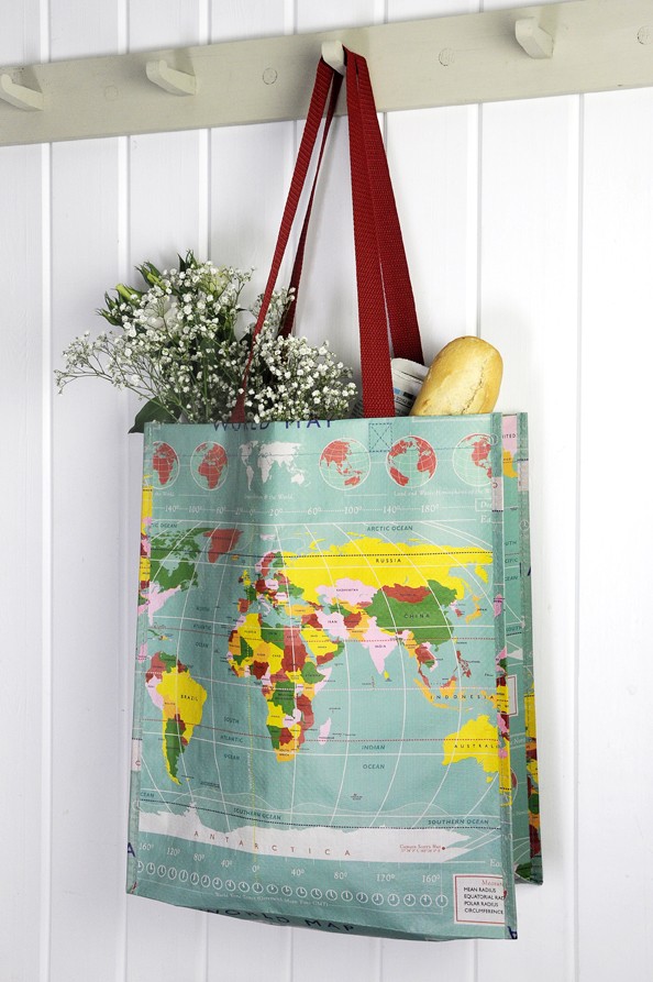 Tas & shopper met wereldka…