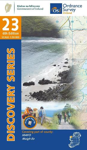 Online bestellen: Topografische kaart - Wandelkaart 23 Discovery Mayo | Ordnance Survey Ireland