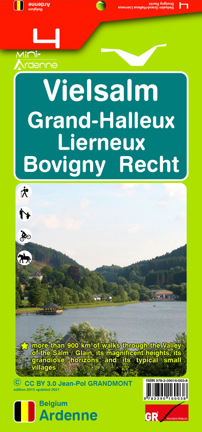 Wandelkaart 4 Vielsalm - Grand Halleux - Lierneux - Bovigny - Recht | Mini-Ardenne