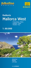 Online bestellen: Fietskaart MALLO01 Bikeline Radkarte Mallorca West | Esterbauer