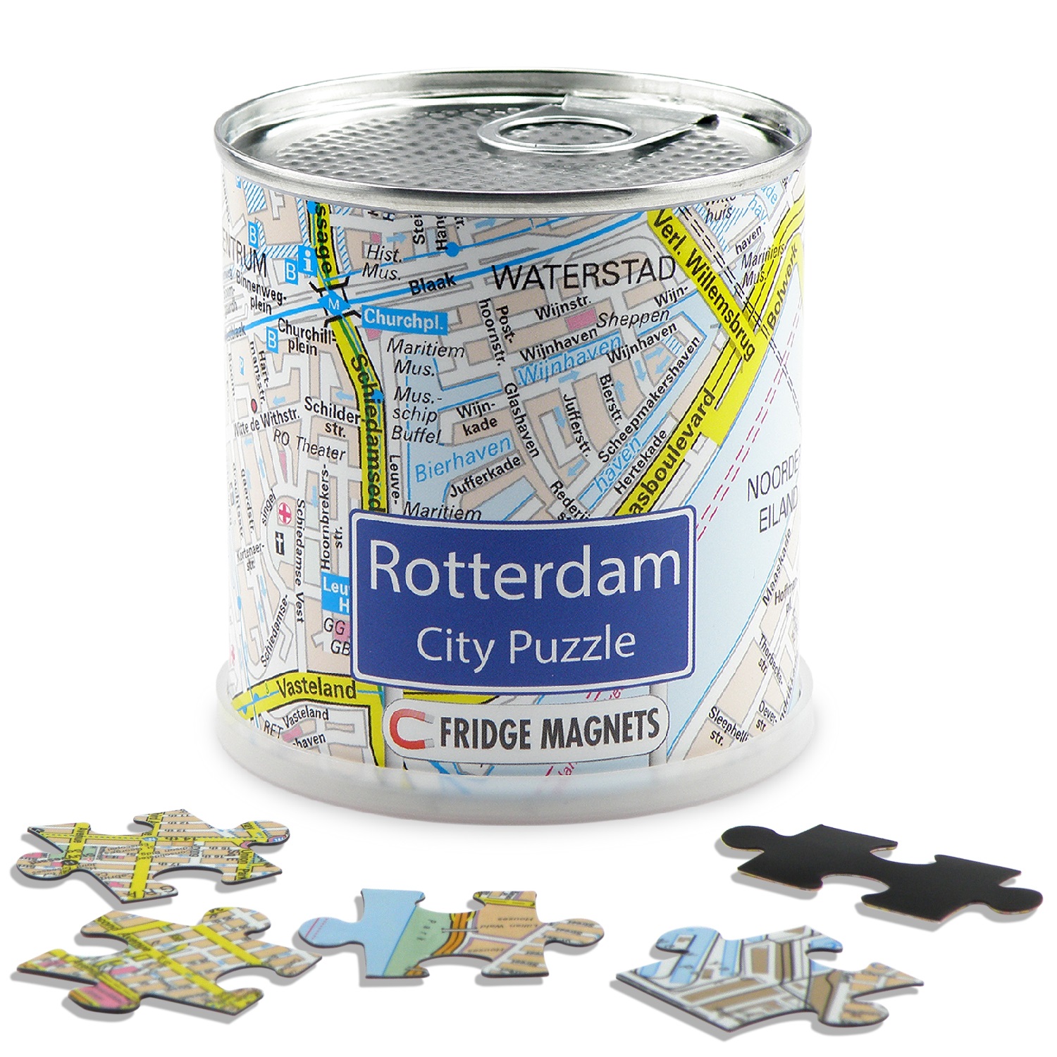 Online bestellen: Magnetische puzzel City Puzzle Magnets Rotterdam | Extragoods