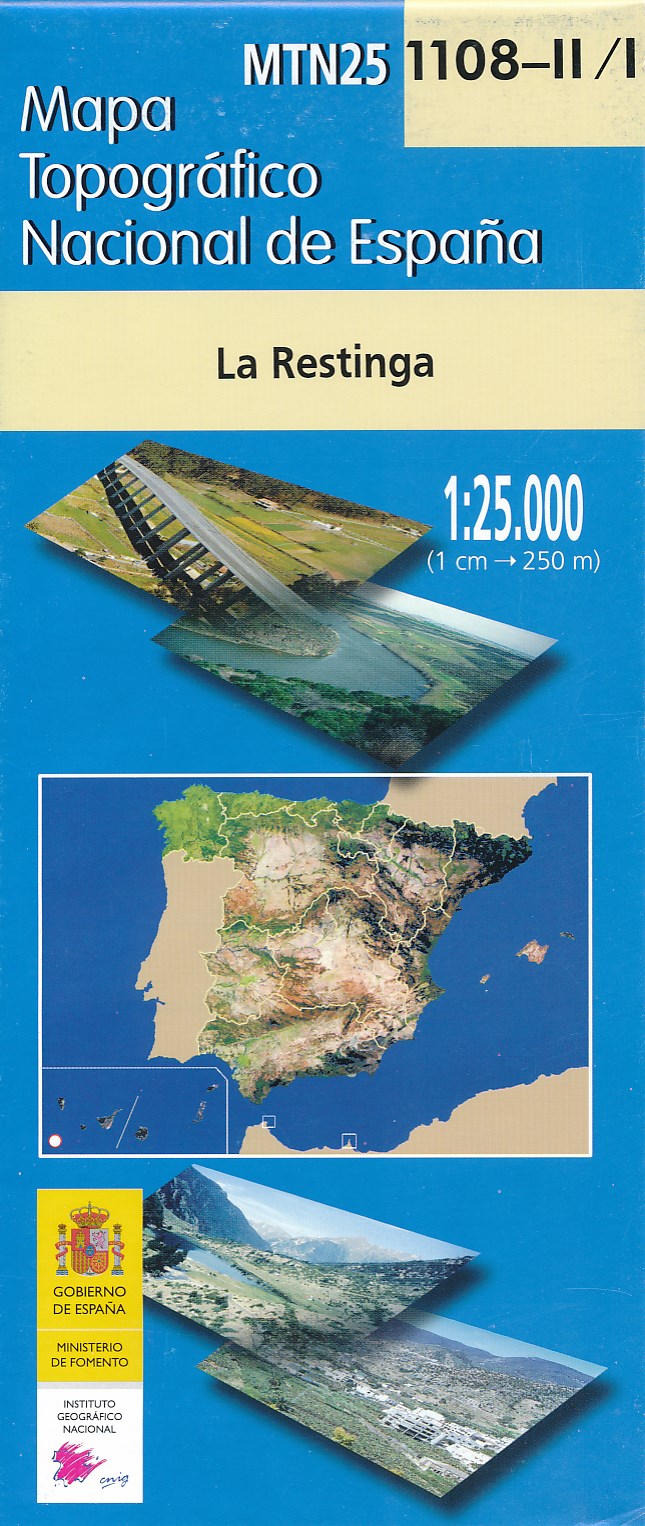 Online bestellen: Wandelkaart - Topografische kaart 1108-II/I La Restinga (El Hierro) | CNIG - Instituto Geográfico Nacional