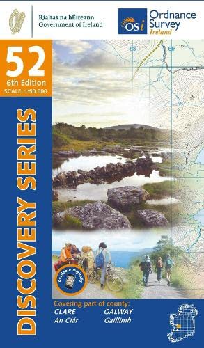 Online bestellen: Topografische kaart - Wandelkaart 52 Discovery Clare, Galway | Ordnance Survey Ireland