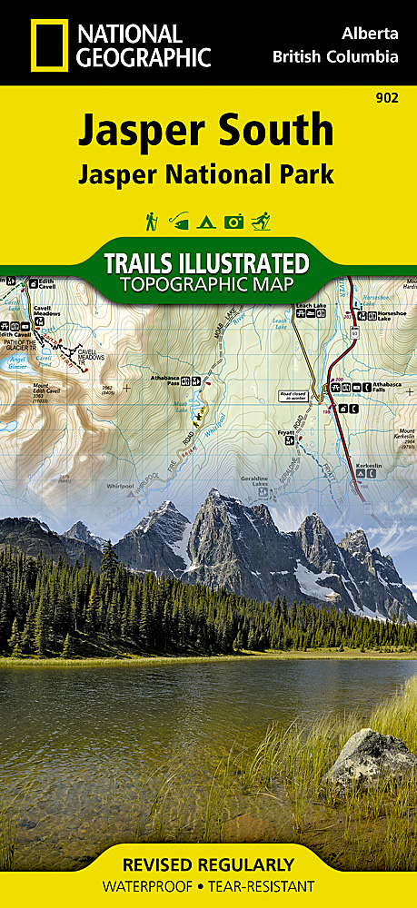 Online bestellen: Wandelkaart - Wegenkaart - landkaart 902 Jasper South National Park | National Geographic