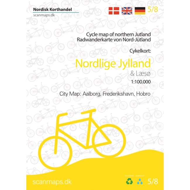 Fietskaart 5/8 Nordlige Jyllan…