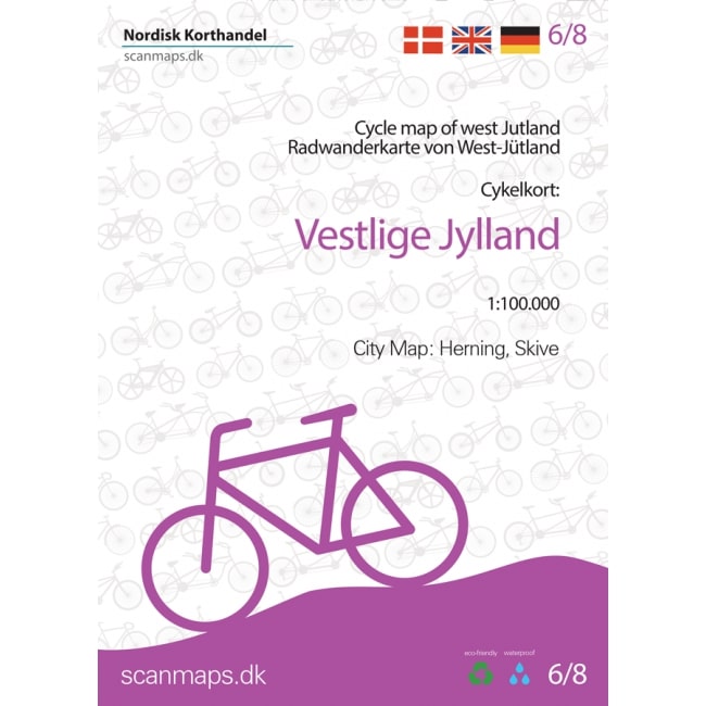 Fietskaart 6/8 Vestlige Jyllan…