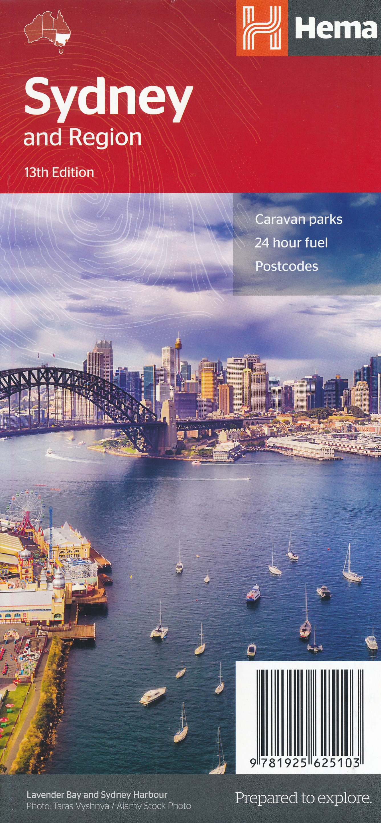 Online bestellen: Wegenkaart - landkaart - Stadsplattegrond Sydney and Region | Hema Maps