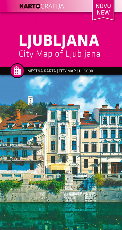 Online bestellen: Stadsplattegrond Ljubljana | Kartografija