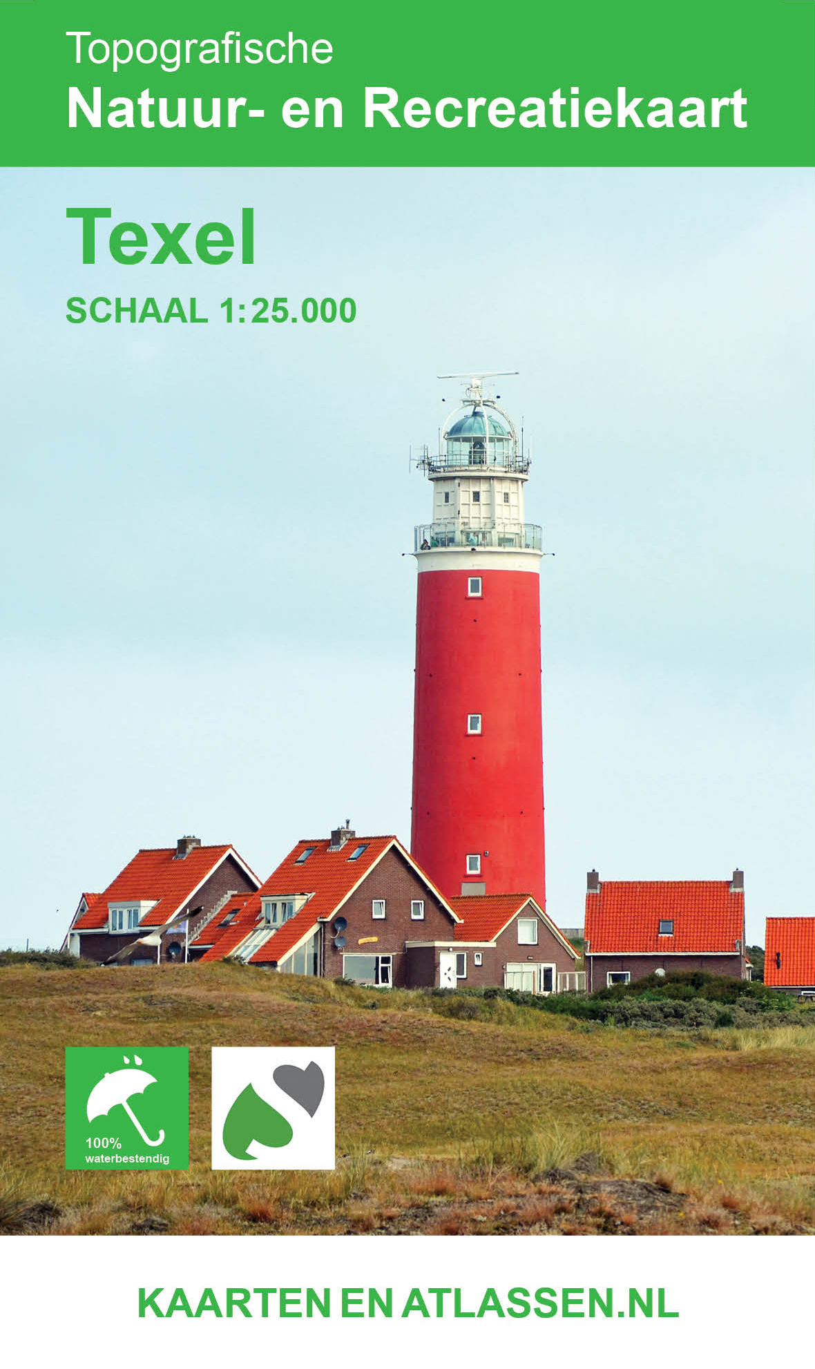 Online bestellen: Topografische kaart - Wandelkaart Texel | Kaarten en Atlassen.nl