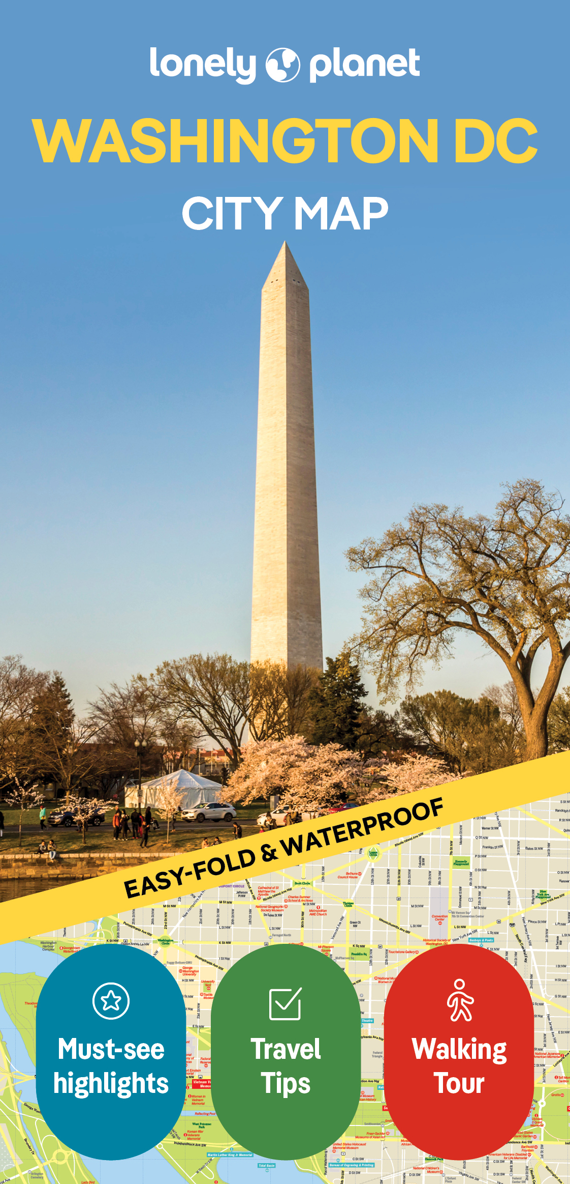 Online bestellen: Stadsplattegrond City map Washington DC | Lonely Planet