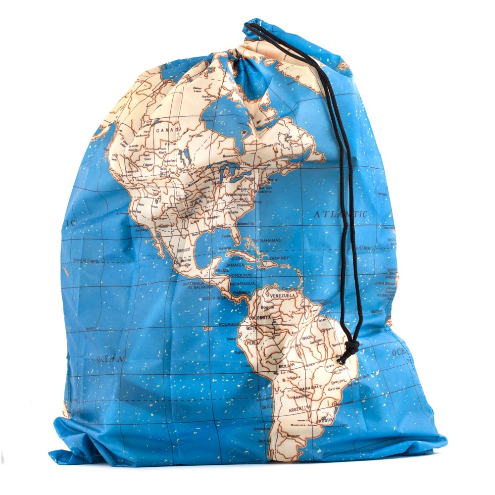 Kadotip Reiswaszakken Around the World Travel Bag Set | Kikkerland