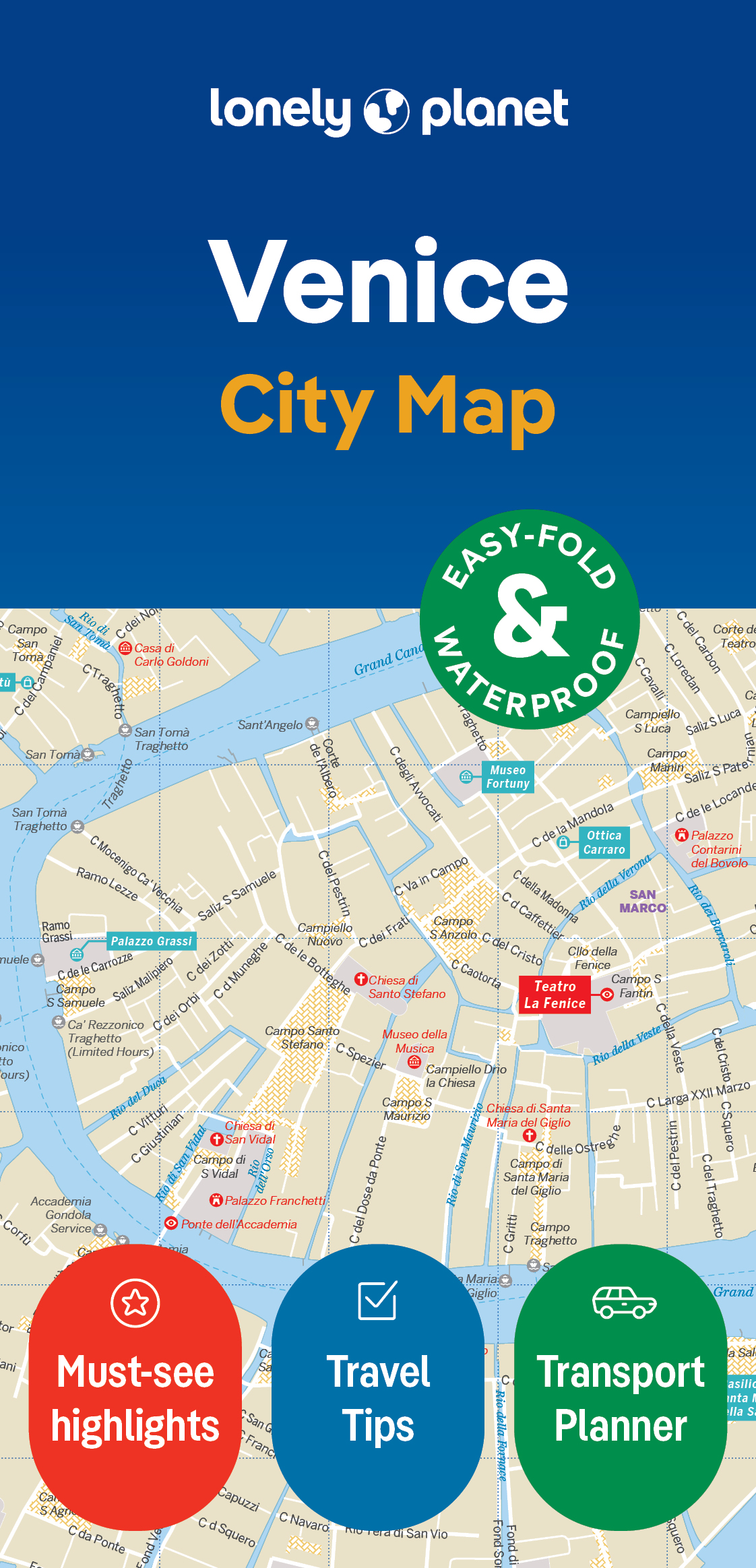 Online bestellen: Stadsplattegrond City map Venice - Venetië | Lonely Planet