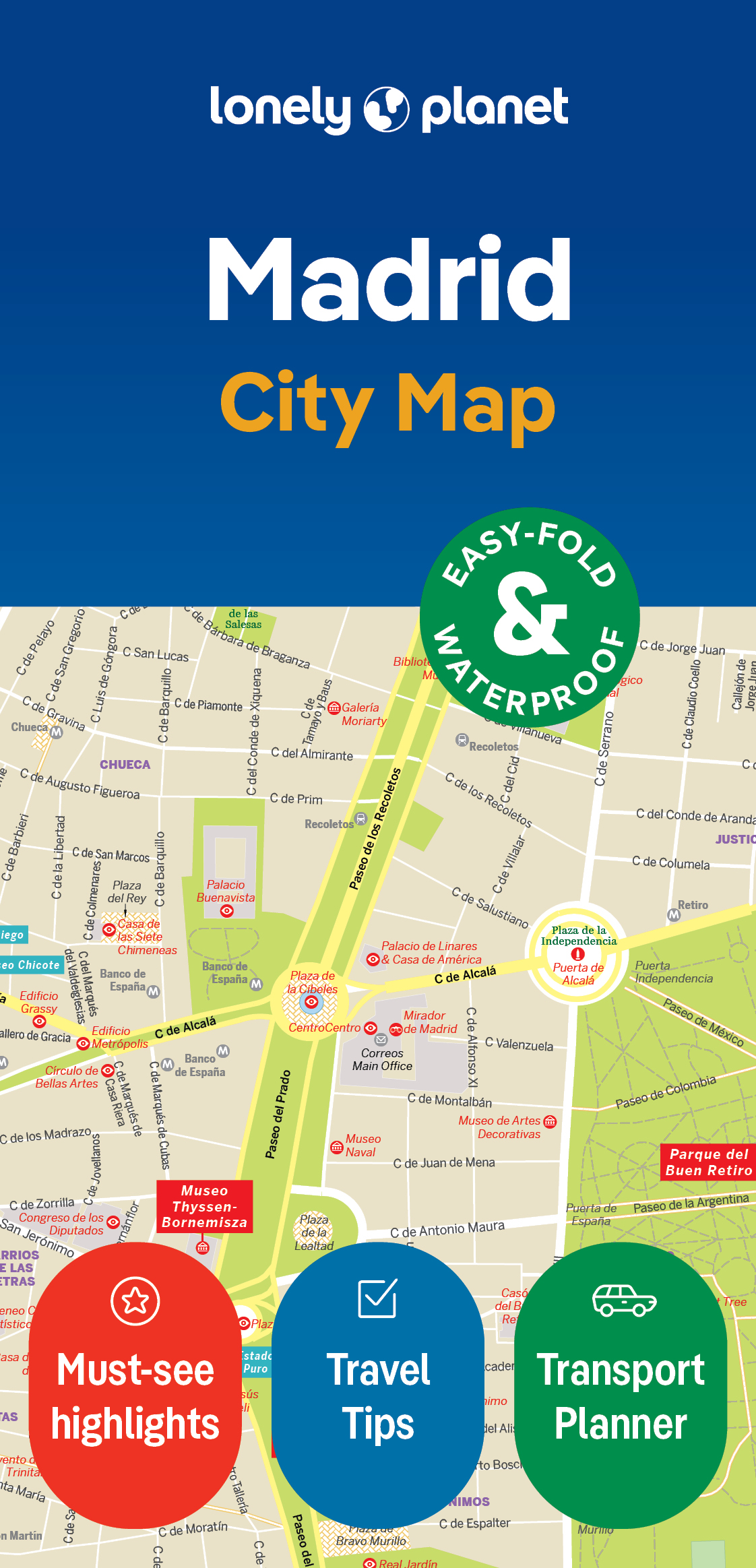 Stadsplattegrond City map Madr…