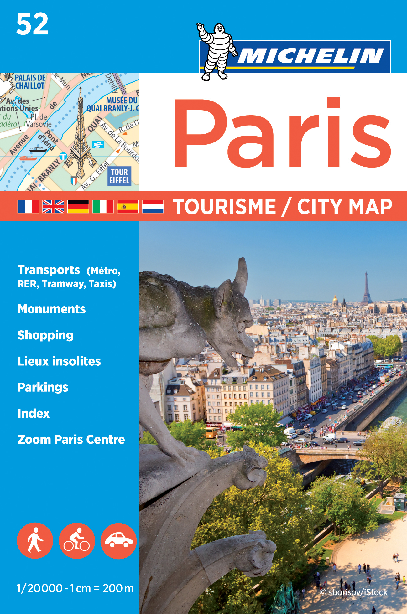 Online bestellen: Stadsplattegrond 52 Parijs - Paris city map | Michelin