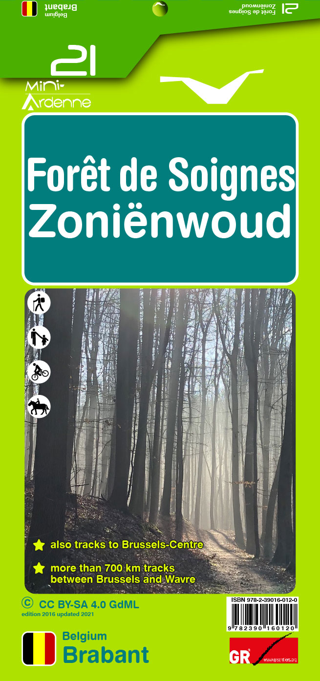 Online bestellen: Wandelkaart 21 Zonienwoud - Foret de Soignes | Mini-Ardenne