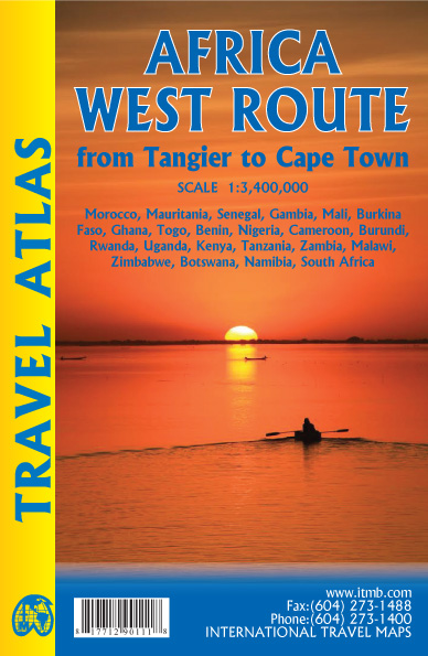 Wegenatlas Travel Atlas Africa West Route: from Tangier to Cape Town | ITMB