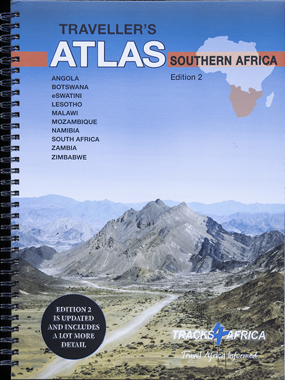 Online bestellen: Wegenatlas Traveller's Atlas Southern Africa - Zuidelijk Afrika | A3-Formaat | Ringband | Tracks4Africa