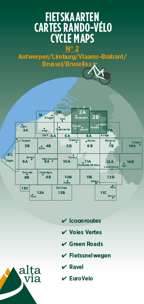 Online bestellen: Fietskaart 2 Antwerpen & Limburg | Alta Via