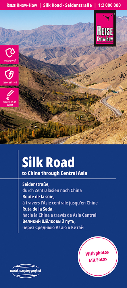 Online bestellen: Wegenkaart - landkaart Silk Road to China through Central Asia - Zijderoute | Reise Know-How Verlag