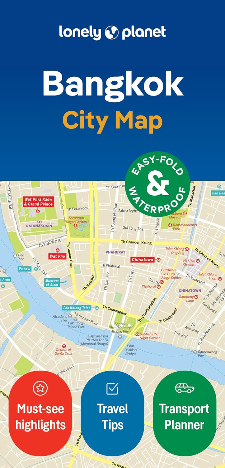 Online bestellen: Stadsplattegrond City map Bangkok | Lonely Planet