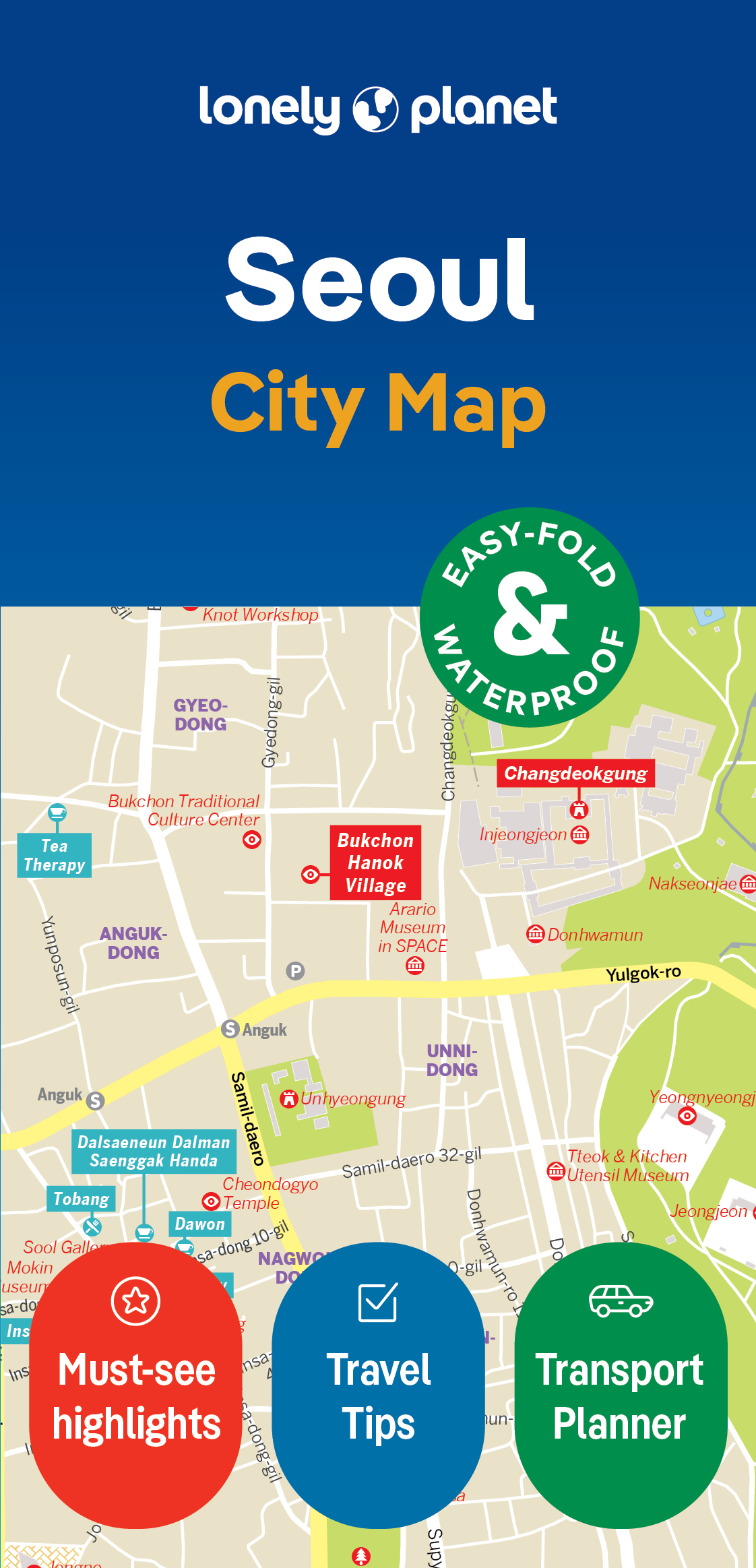 Online bestellen: Stadsplattegrond City map Seoul | Lonely Planet