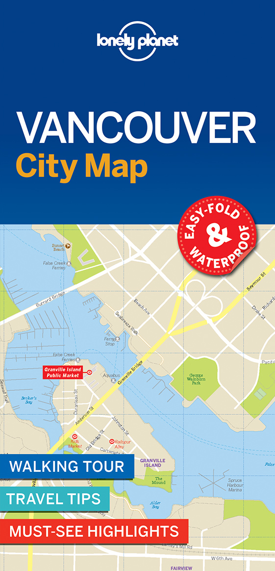 Online bestellen: Stadsplattegrond City map Vancouver | Lonely Planet