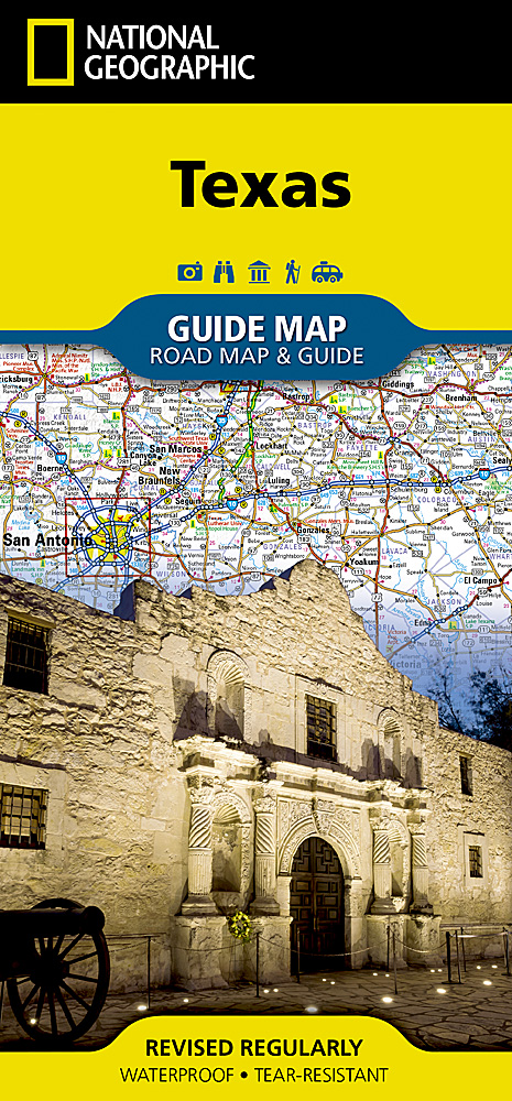 Online bestellen: Wegenkaart - landkaart State Guide Map Texas | National Geographic