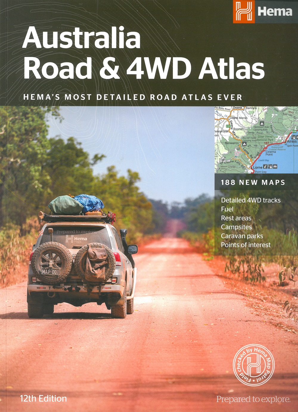 Online bestellen: Wegenatlas Australia - Road en 4WD Atlas - Australie | Hema Maps