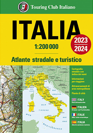 Online bestellen: Wegenatlas Italia 2023 - 2024, Italië | Touring Club Italiano