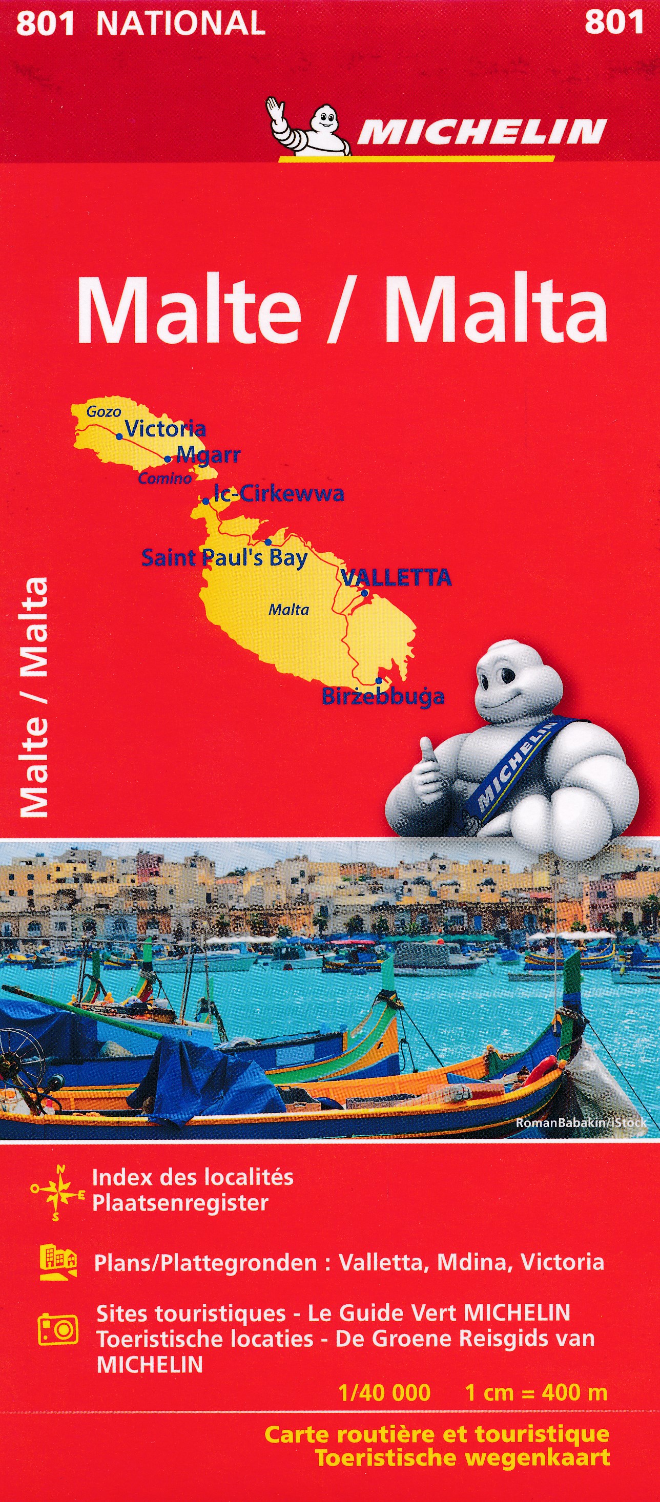 Online bestellen: Wegenkaart - landkaart 801 Malta - Gozo | Michelin