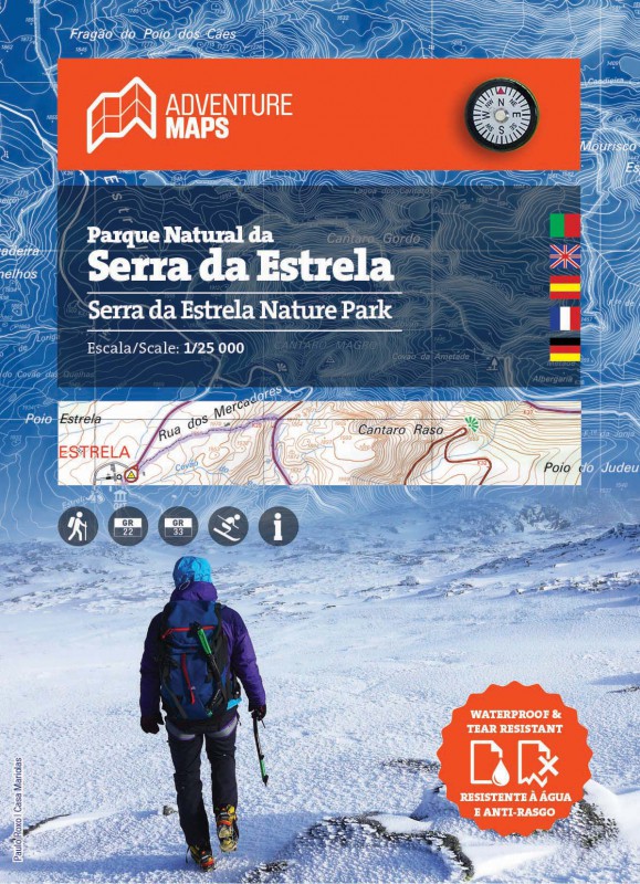 Online bestellen: Wandelkaart Parque Natural da Serra da Estrela | Adventure MAPS