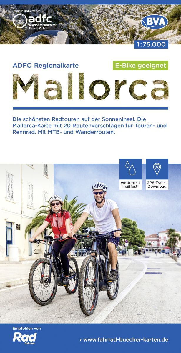 Online bestellen: Fietskaart ADFC Regionalkarte Mallorca | BVA BikeMedia