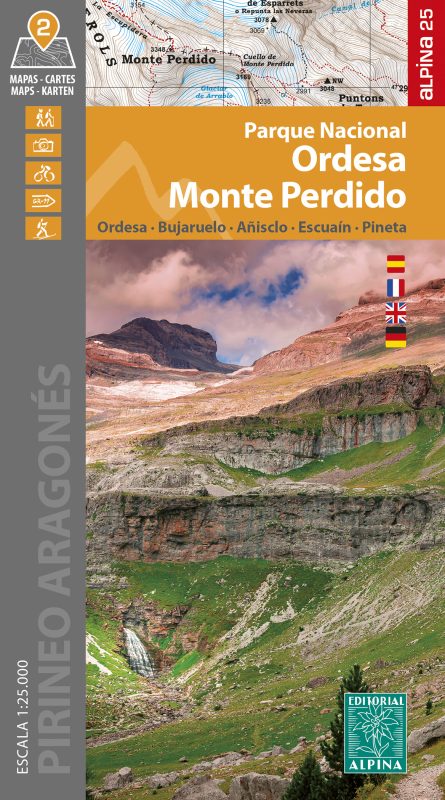 Online bestellen: Wandelkaart 07 Parque Nacional Ordesa y Monte Perdido | Editorial Alpina