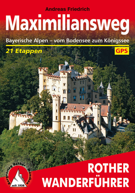 Online bestellen: Wandelgids Maximiliansweg | Rother Bergverlag