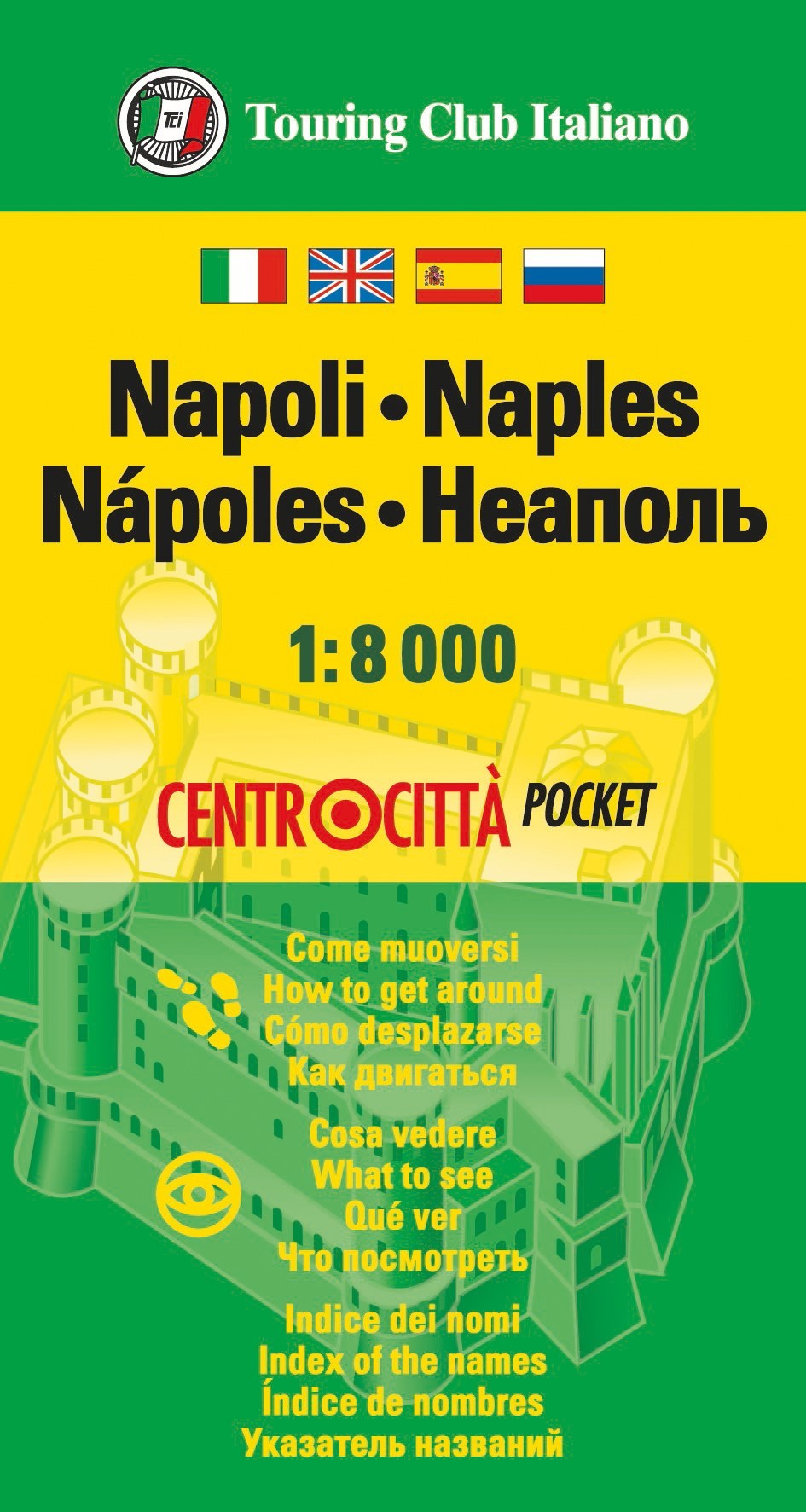 Online bestellen: Stadsplattegrond Centrocittà Pocket Napels - Napoli | Touring Club Italiano