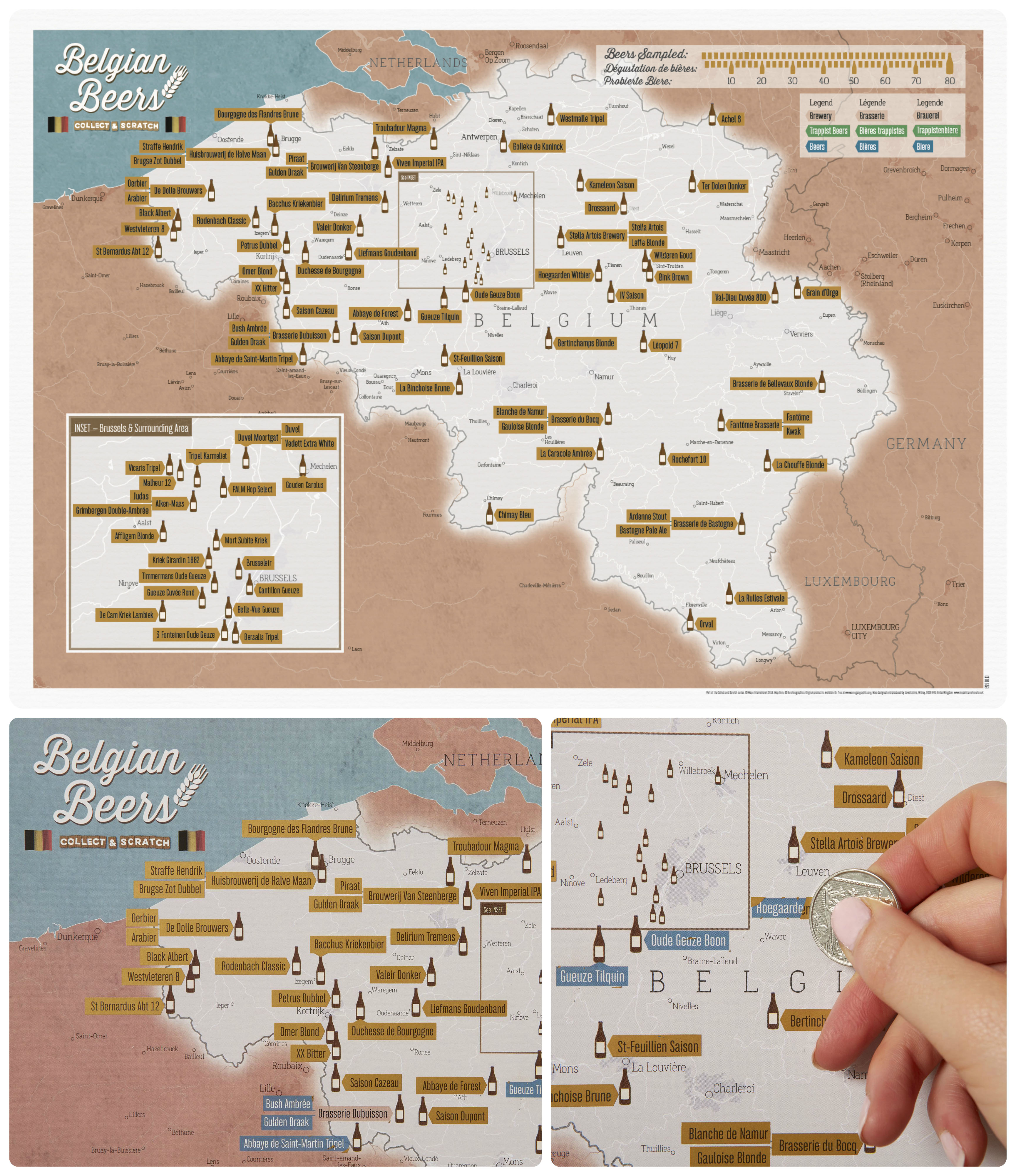 Scratch Map Belgische Bierkaar…