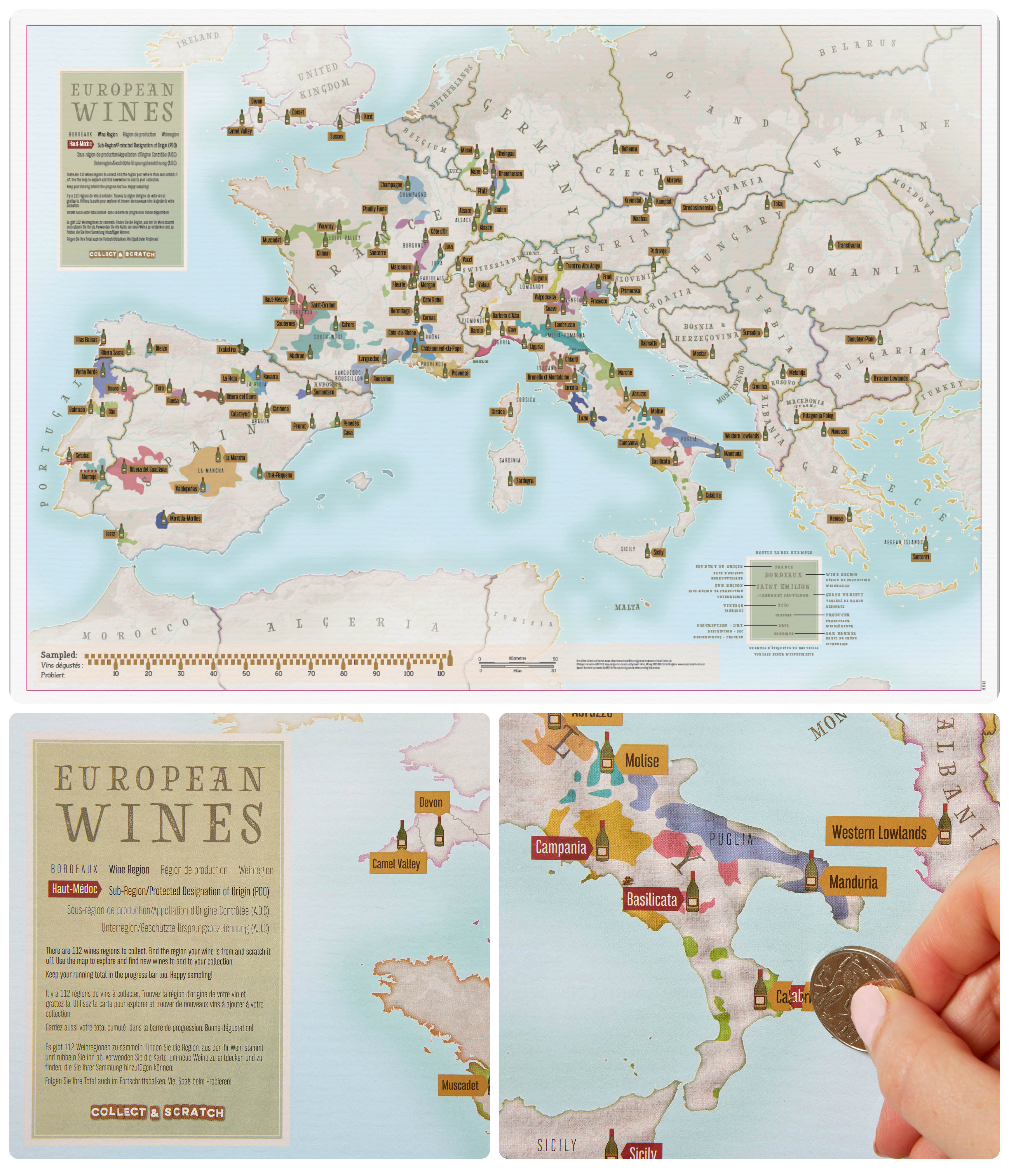 Scratch Map European Wines - E…