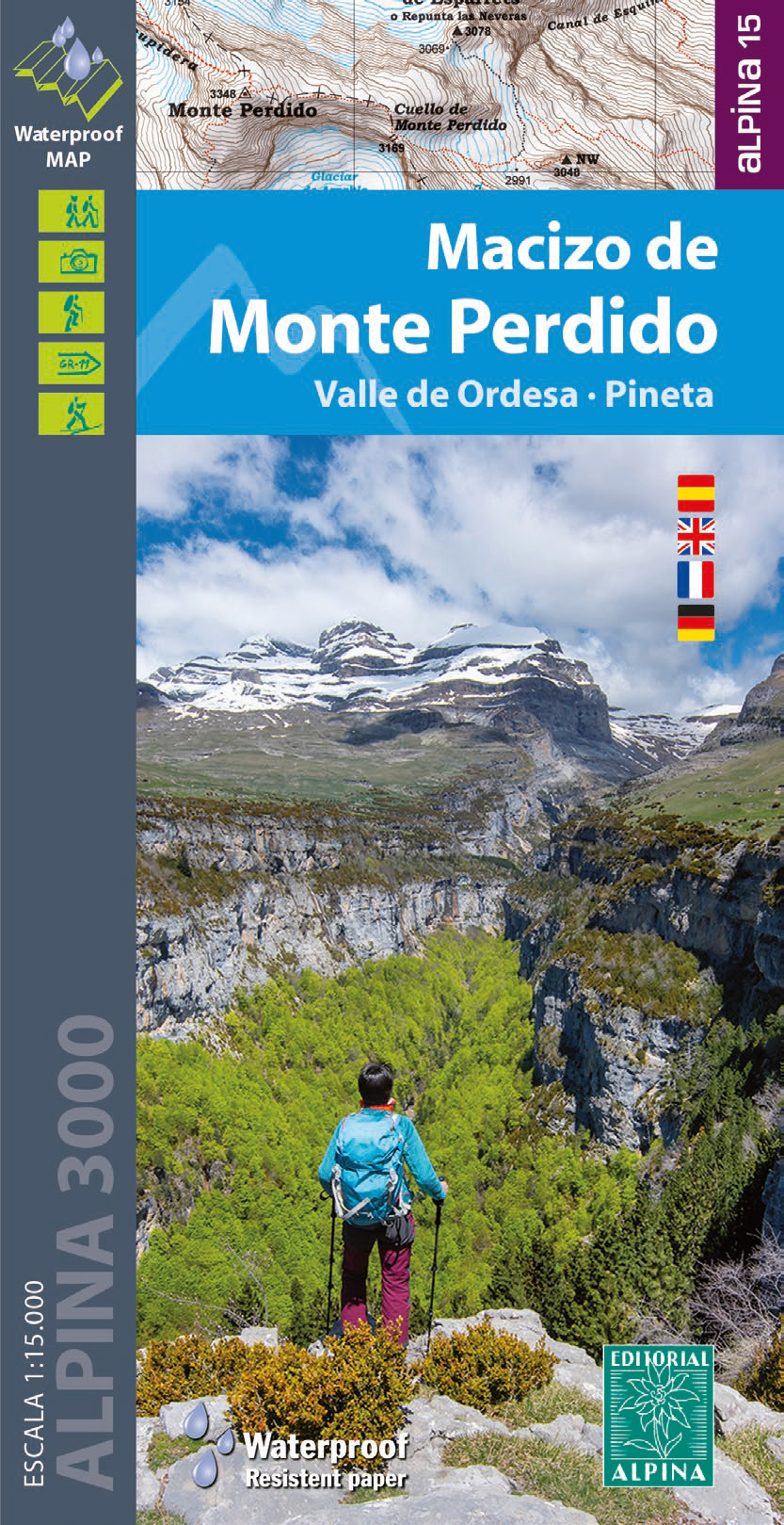 Online bestellen: Wandelkaart 08 Macizo de Monte Perdido - Valle de Ordesa - Pineta | Editorial Alpina