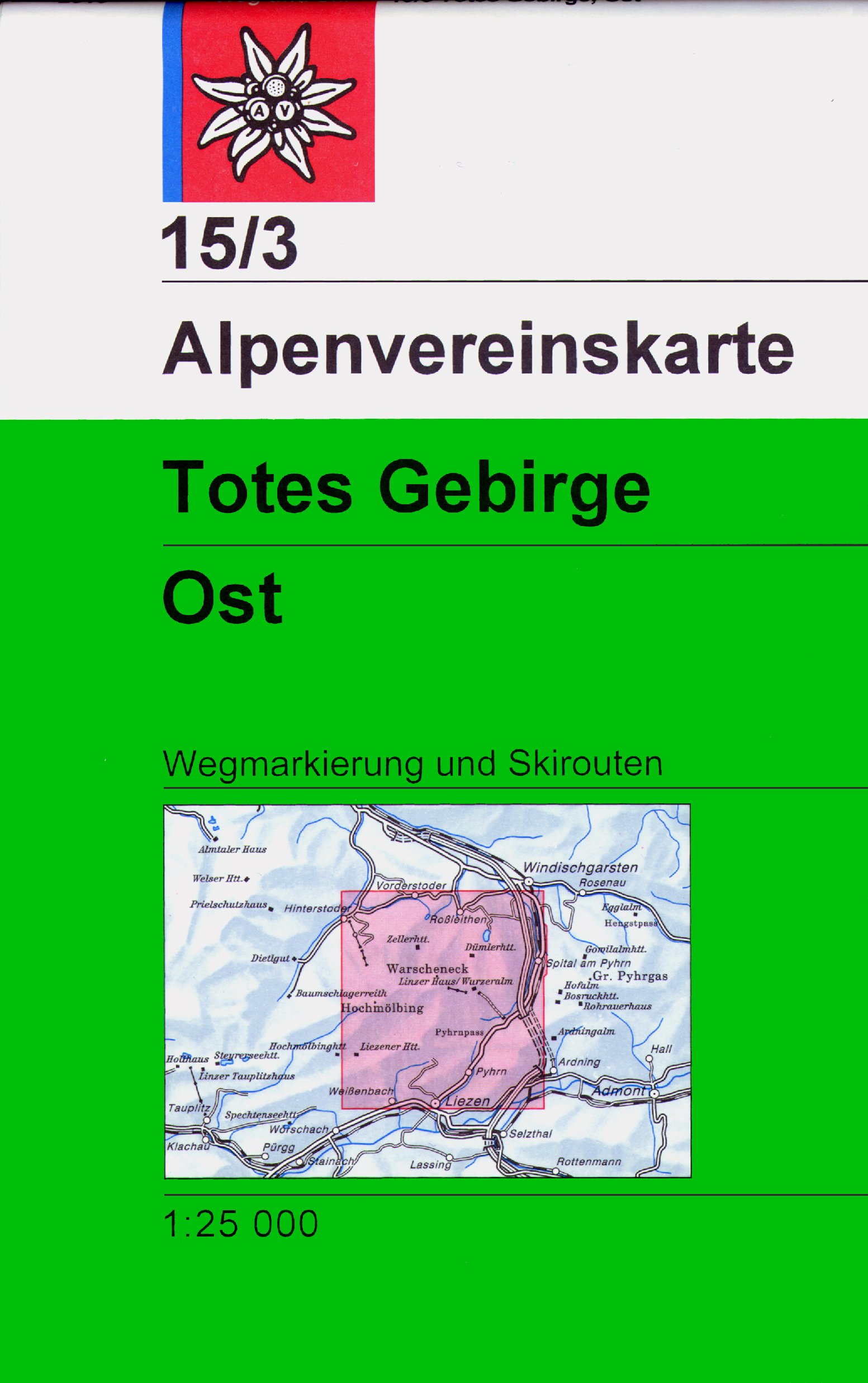 Online bestellen: Wandelkaart 15/3 Alpenvereinskarte Totes Gebirge - Ost | Alpenverein