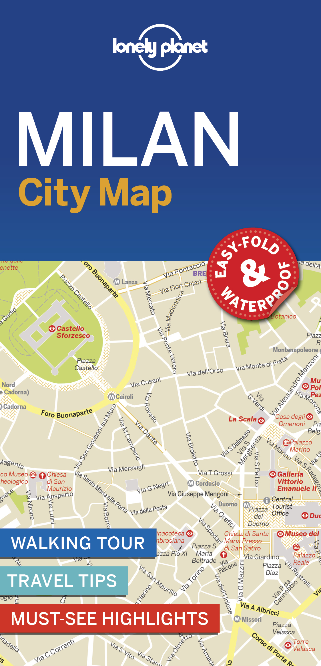 Stadsplattegrond City map Milan - Milaan | Lonely Planet