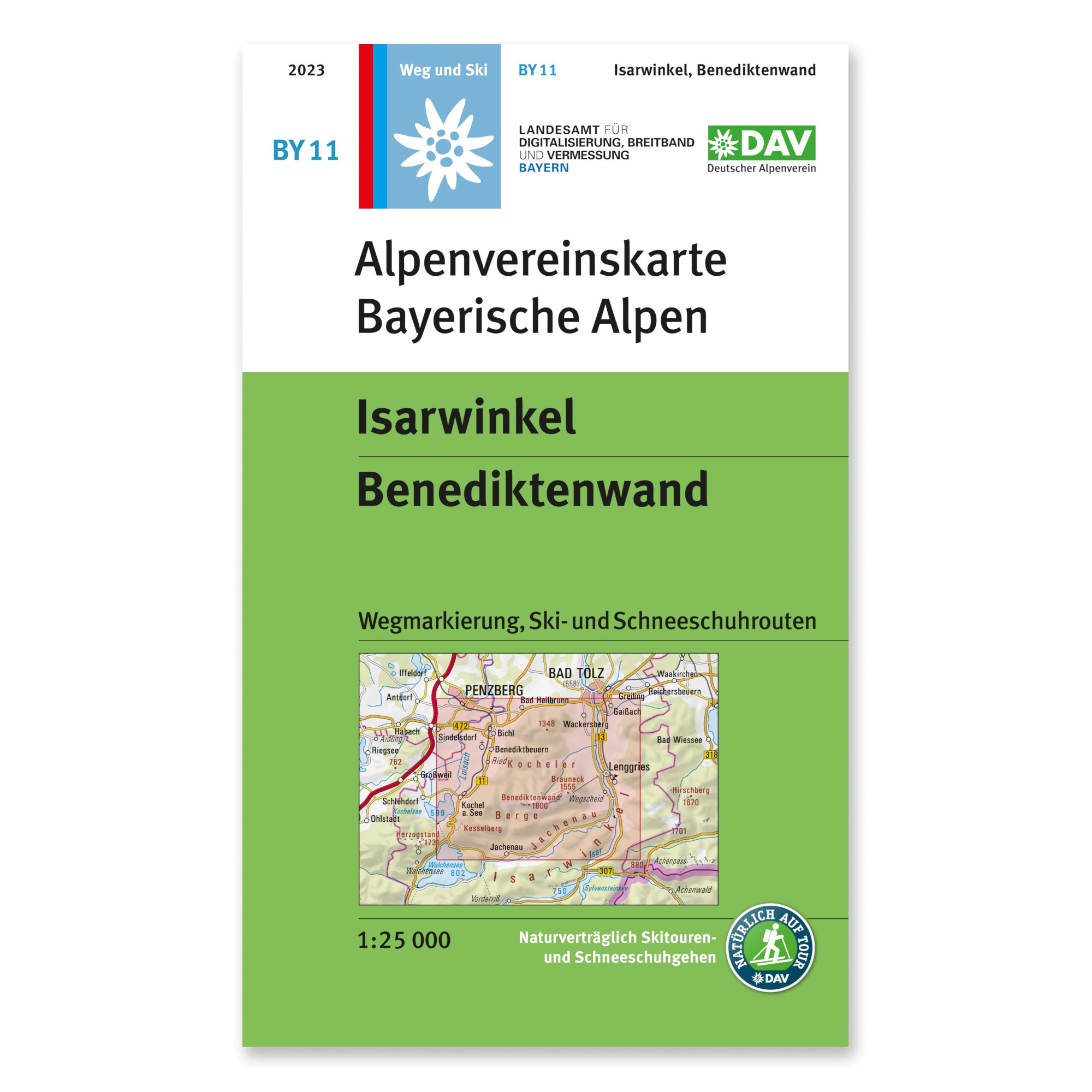 Online bestellen: Wandelkaart BY11 Alpenvereinskarte Isarwinkel - Benediktenwand | Alpenverein