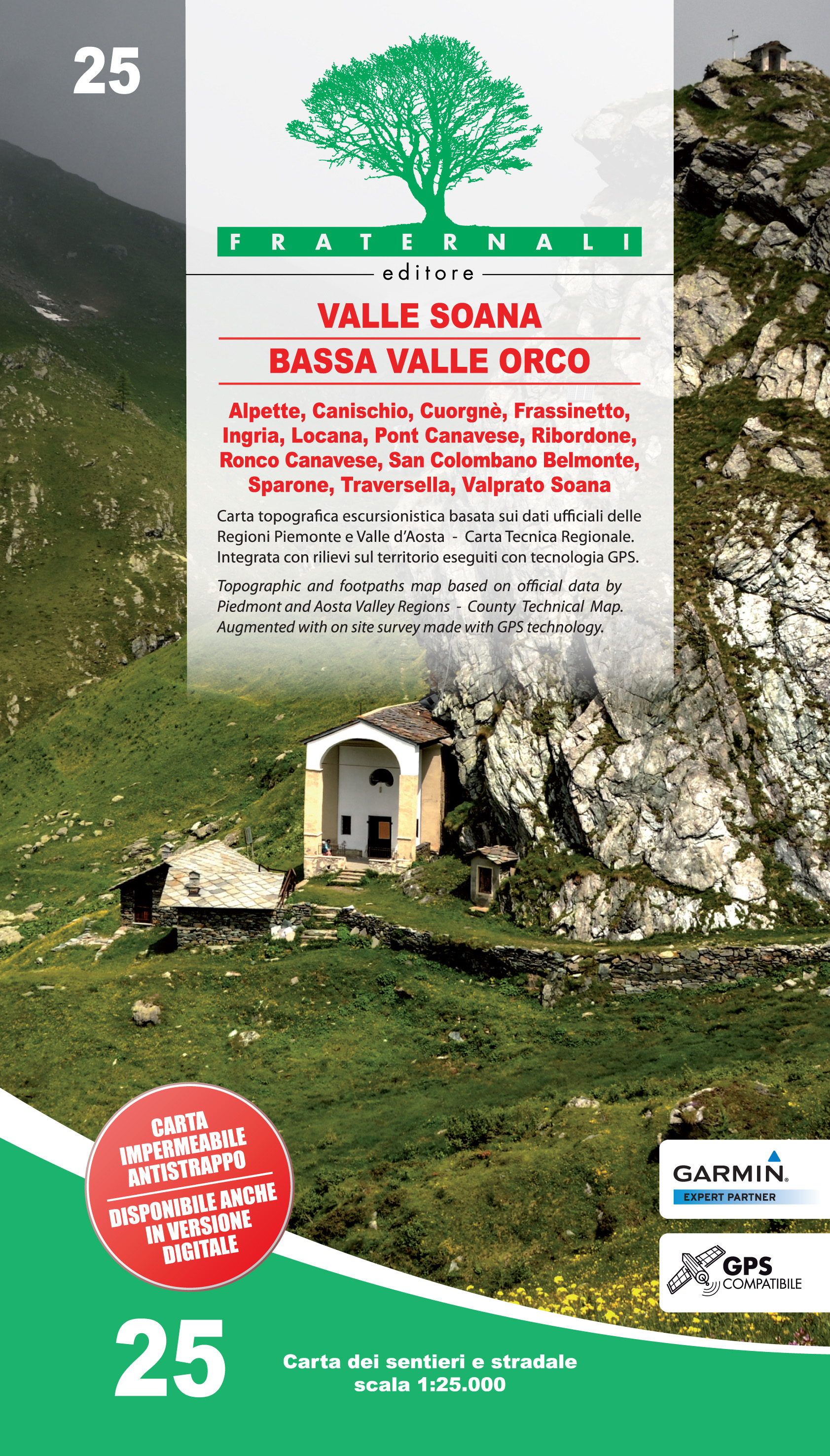 Wandelkaart 25 Valle Soana, Bassa Valle Orco | Fraternali Editore