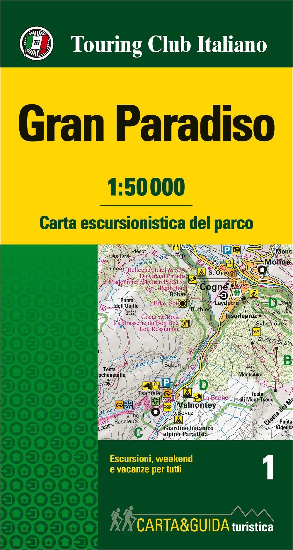 Wandelkaart 1 Carta-guida Gran…