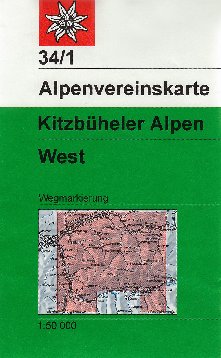 Wandelkaart 34/1 Alpenvereinsk…