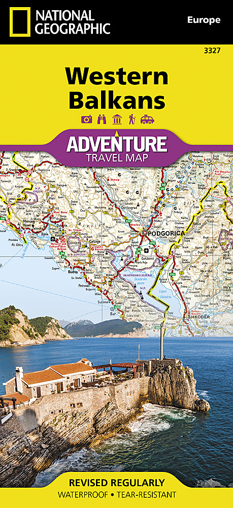 Online bestellen: Wegenkaart - landkaart 3327 Adventure Map Western Balkans - Westelijke Balkan | National Geographic