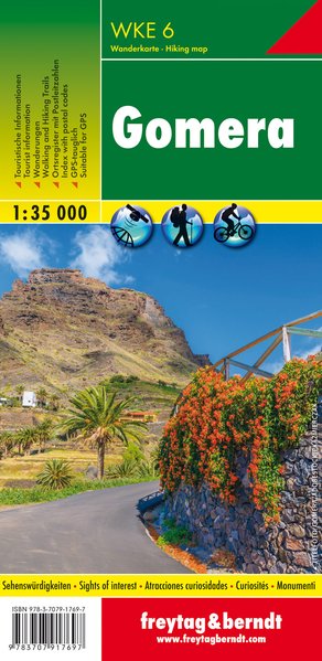 Online bestellen: Wandelkaart WKE6 La Gomera | Freytag & Berndt