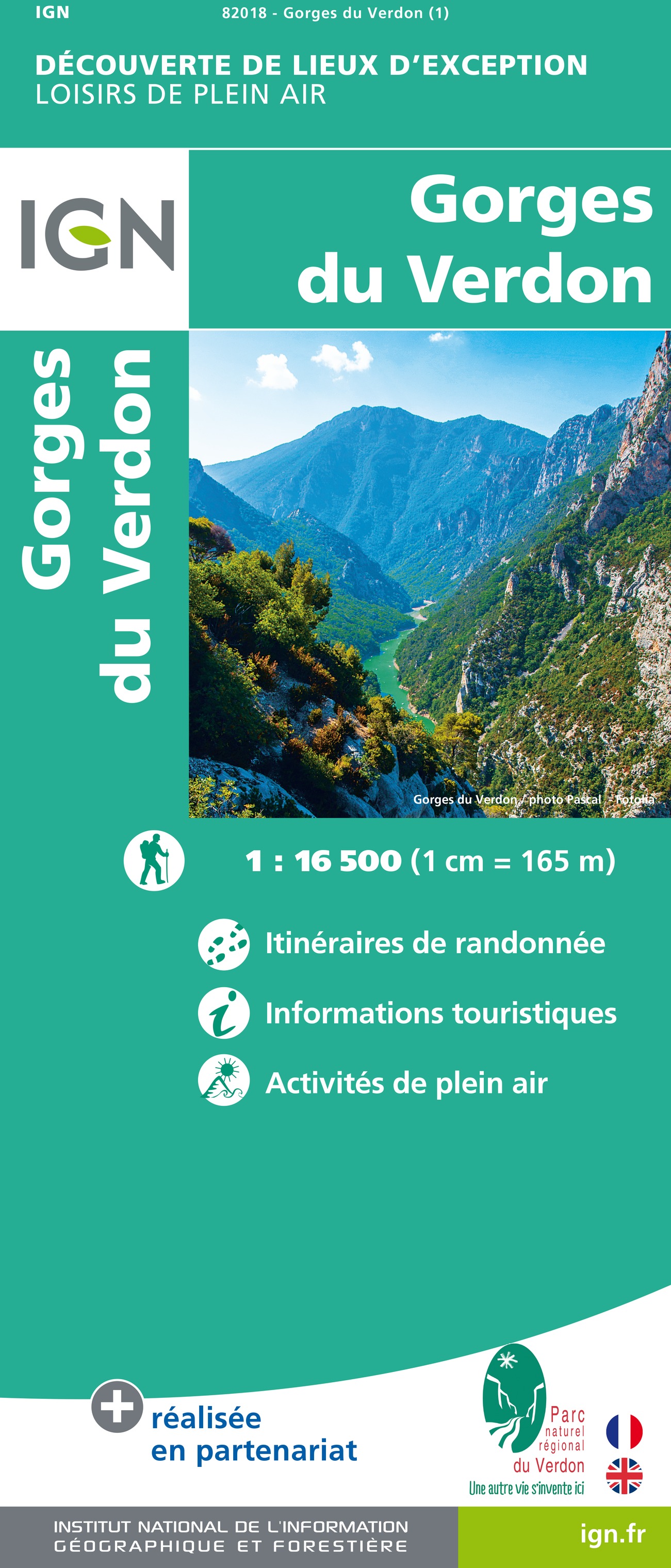 Online bestellen: Wandelkaart - Topografische kaart 82018 Gorges du Verdon | IGN - Institut Géographique National