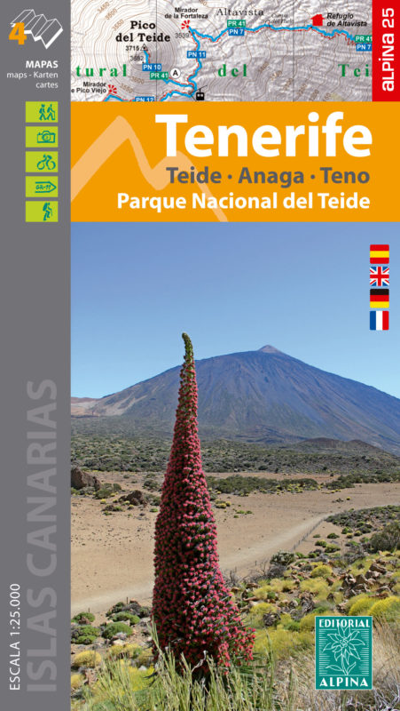 Online bestellen: Wandelkaart Tenerife - Teide - Anaga - Teno | Editorial Alpina