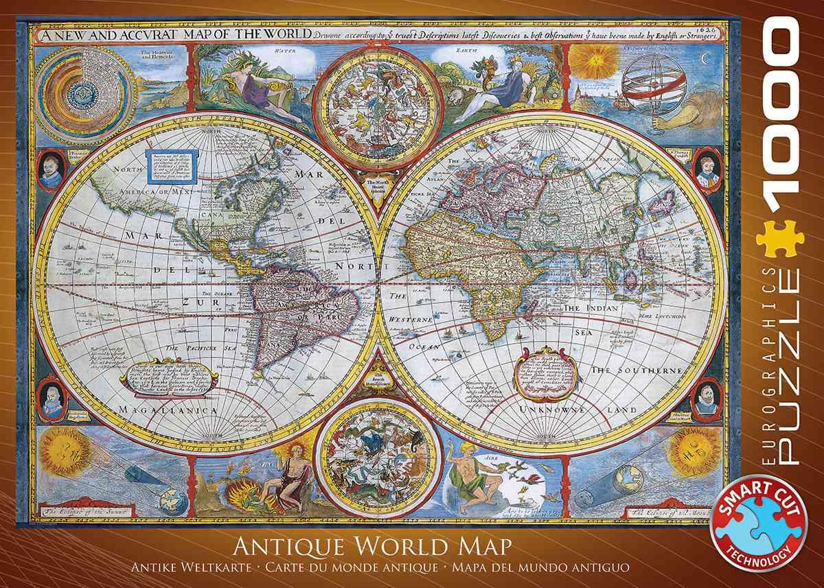 Legpuzzel Wereld antiek vintage - Antique World Map | Eurographics